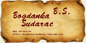 Bogdanka Sudarac vizit kartica